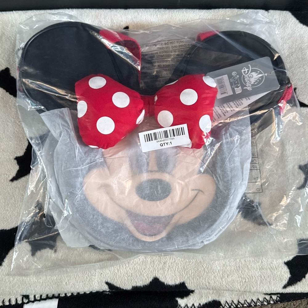 NWT Disney Parks Minnie Mouse Canvas Tote Bag - Mini Version - Picture 2 of 2
